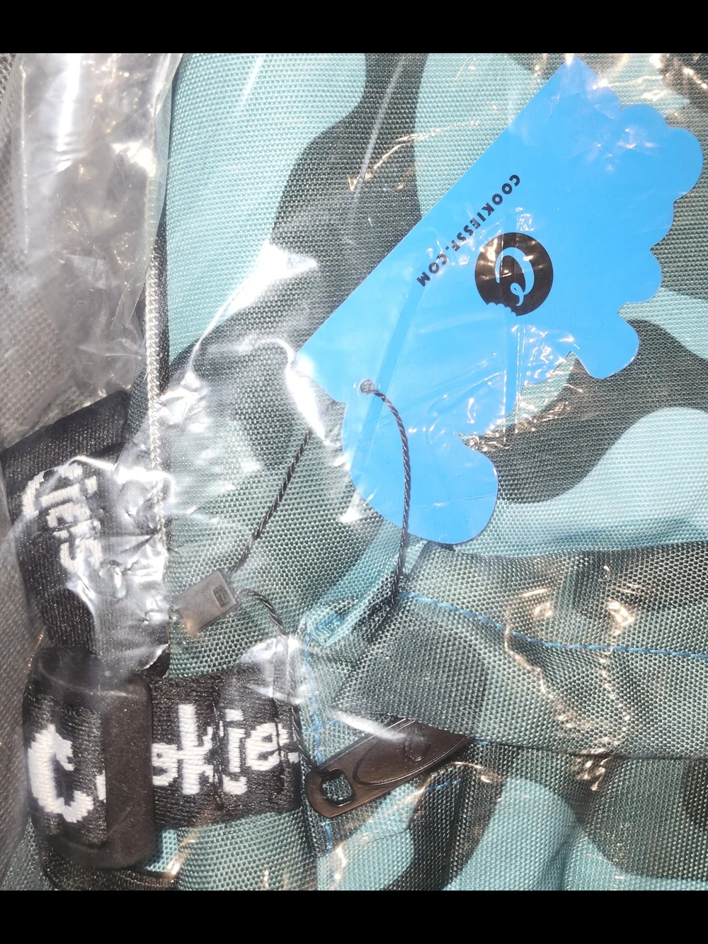 NEW Cookies Off The Grid Smell Proof Backpack in Mint/teal Camo